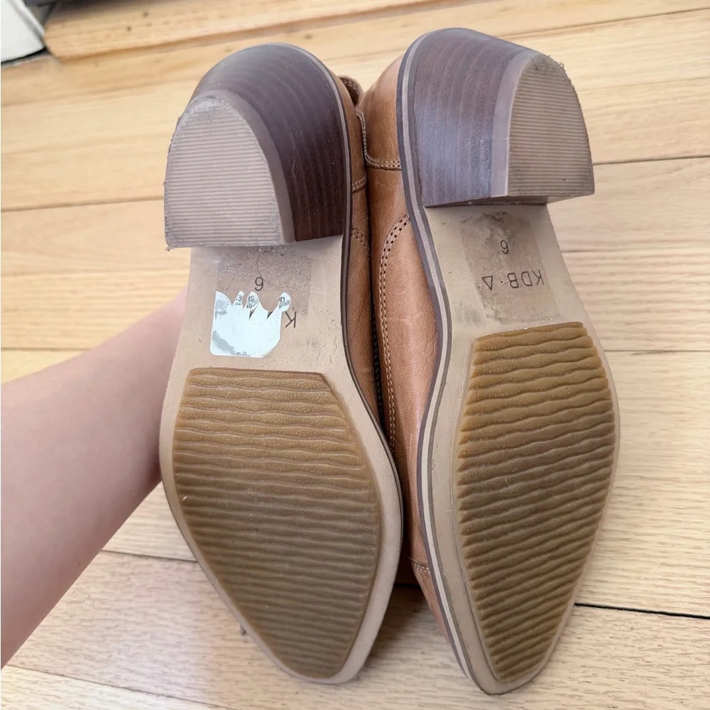 Kelsie‎ Dagger Anthropologie Brooklyn Cortez Ankle Boots Tan Camel Brown Size 6